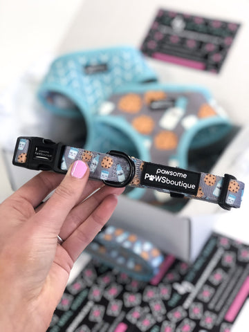 Pawsome Paws Boutique Dog Collar – Milk & Cookies